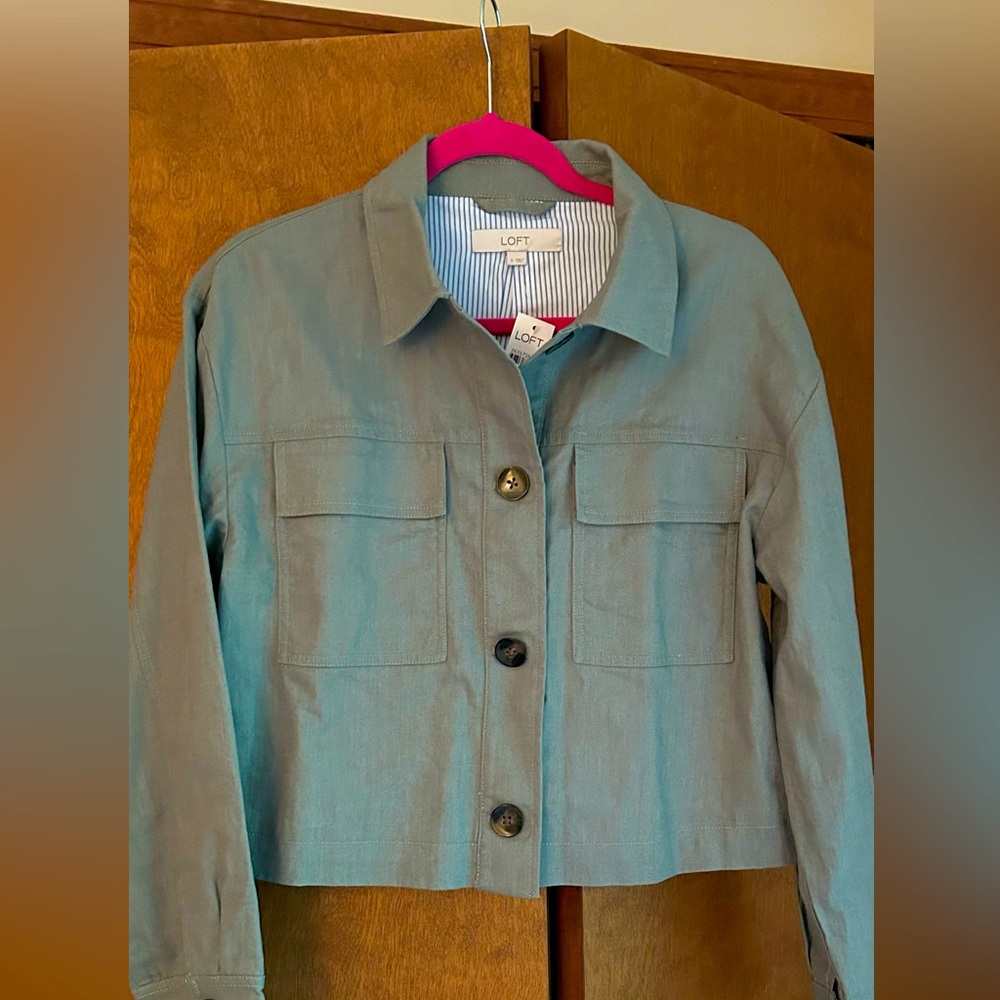 LOFT cropped jacket. Size small. NWT